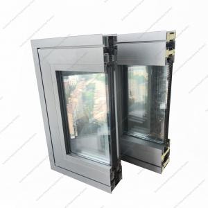 China Safety Sound Aluminum Sliding Folding Casement Windows Heat Insulation For Shop on sale