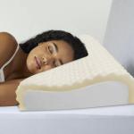 Bamboo Fabric Fiber Pillow Memory Foam Neck Contour Orthopedic Cervical Sleep