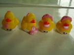 OEM Mini Yellow Personalised Rubber Bath Ducks For Baby Shower Favors