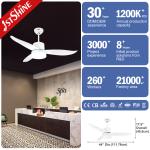 ABS Warehouse Ceiling Fans Industrial Outdoor Ceiling Fans With Plastic Blades