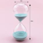 Flat Glass Sand Hourglass Timer Logo Customized Contemporary Style