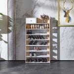 ODM 7 Layer MDF NC Painting Wooden Storage Rack 140cm Height
