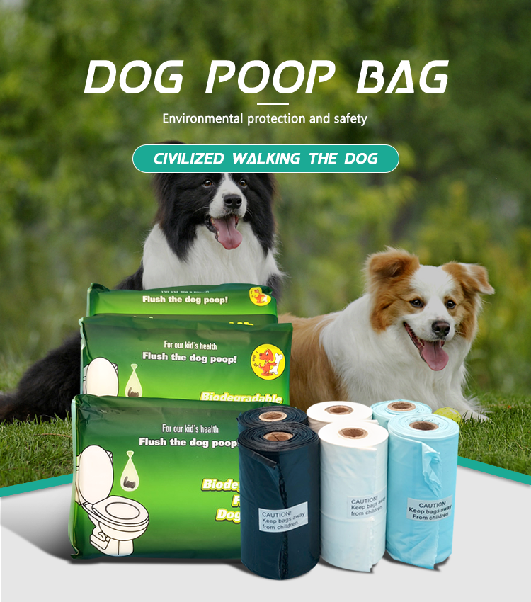 Plastic-Free Customized Biodegradable Compostable Disposable Dog Poop Bag
