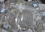 SGS Stainless Steel Chainmail Scrubber , 30 Ringer Cast Iron Cleaner For Kichen