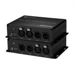 2 Port XLR Balanced Audio Channel BiDirectional Over Fiber Converter Best