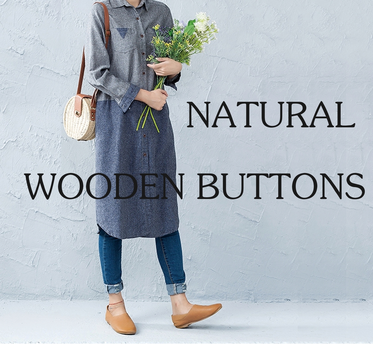 Official Website | 24 L Wooden Buttons Large Size | Bulk Order