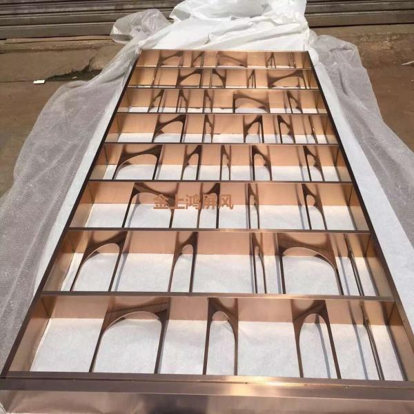 Quality architectural metal screen hotel lobby decoration screen color for sale