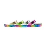 Silver Printed Grosgrain Ribbon For Cosmetic Packaging 16mm Width Durable