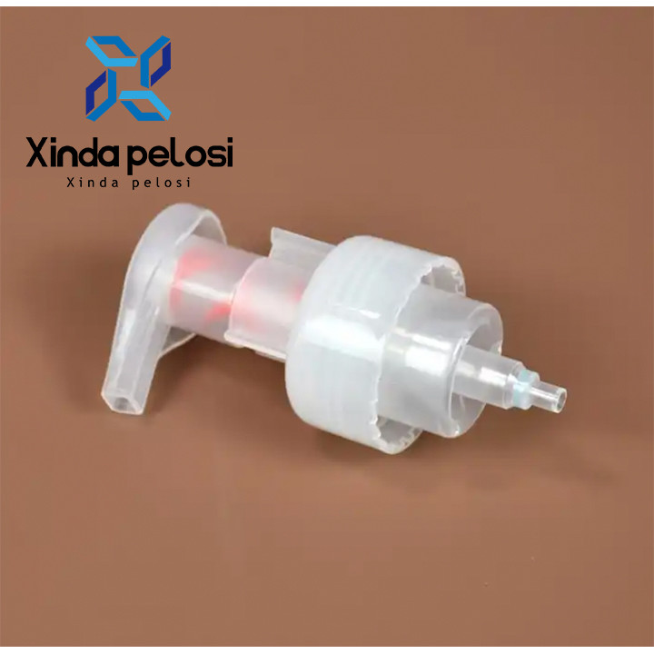 Cosmetic Foam Soap Pump All Plastic PP Lotion Pump Without Metal Spring