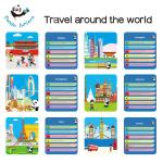Travel Around The World Preschool Learning Cards , Baby Learning Flashcards 20