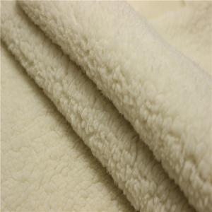 Wholesale velvet fabric faux sherpa sheepskin anti pill fleece from china suppliers