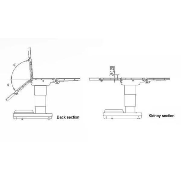 Multi Functional Electric Operating Table Medical Hydraulic Operating Table ECOH003C