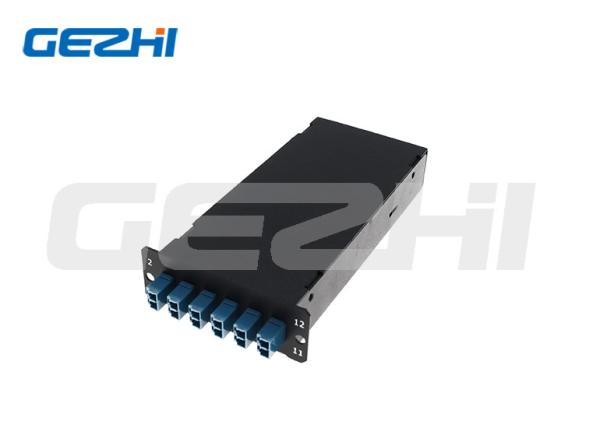 12 Core LC Fiber Optic Lgx Cassettes FTTH Fiber Optic Indoor Fiber Termination