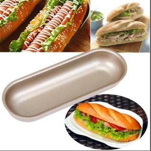 Wholesale RK Bakeware China Foodservice NSF Hot Dog Bun Pan Hotdog Bread Mould Nonstick Baking Pan from china suppliers