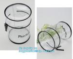 zipper bag promotional gift bag, square barrel thickened plastic storage bag