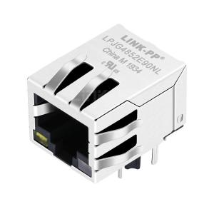 Wholesale LPJG4852E90NL 10/100/1000 Base-T Shielded Electronic RJ45 Connector Tab Down Yellow/Orange&amp;Green LED from china suppliers