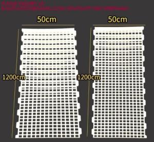 Wholesale Chicken Poultry Flooring 1200*500mm Duck Goose Floor Covering white color rabbit slat floor from china suppliers