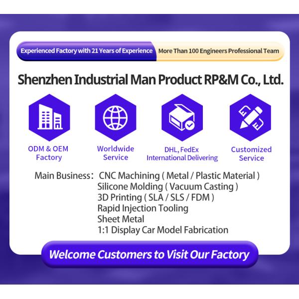 Customized Processing Low Volume Sheet Metal Brackets with 3/4/5 Axis Machining and 0.01-0.05mm Tolerance