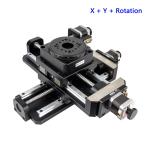 Aluminum Alloy XYR Motorized Rotation Stage Three Dimensional