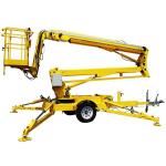 Load 200kg Trailer Articulating Boom Lift 12m Trailer Mounted Cherry Picker