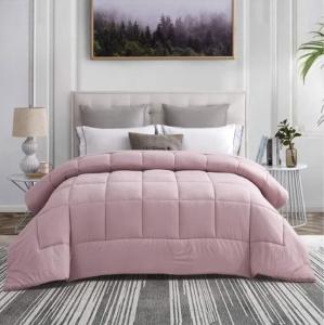 Wholesale Pink Custom Design Bedding Box Quilted Queen Size Polyester Microfiber All Season Comforter from china suppliers