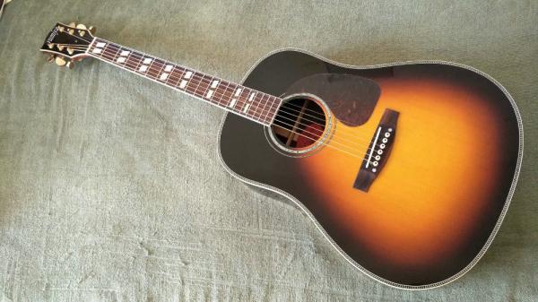 Guitar Factory Customization Acoustic Guitar Vintage Top AAA Sitka Solid Spruce