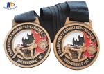 Customised 3D Relief Soft Enamel Metal Award Medals Antique Copper Plating With