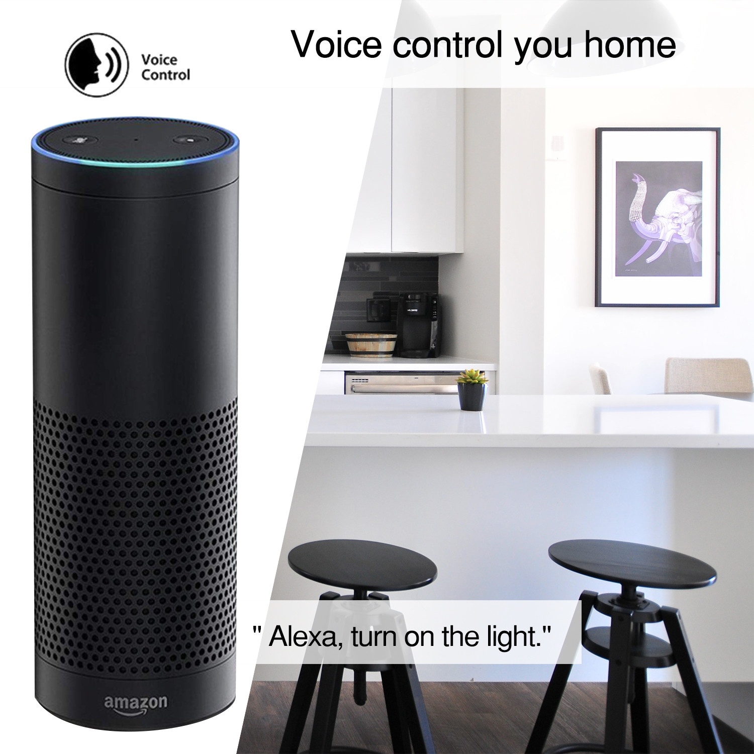 Tuya Light 1 Gang Push Button Smart Wifi Wall Switch OEM Compatible With Alexa / Google Home