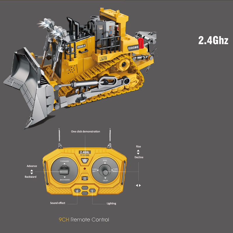 Exciting Children's Car Gifts Alloy Engineering Vehicle Series Remote Control Excavator