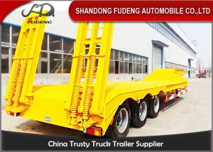 Wholesale Three Axles 80000 Kilograms Low Bed Semi Trailer Mechanical / Air Suspension from china suppliers