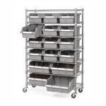Restaurant Supplies Strorage Mobile Wire Utility Cart 7 Layer Adjustable Every