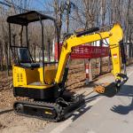 800mm Tail Turning Radius 1.8 T Excavator ISO9001 Powerful Mini Excavator