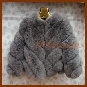 Wholesale real Fox fur coat -F103# from china suppliers