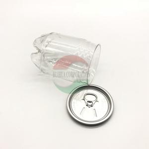 Wholesale 250ml Cylinder Transparent Plastic Soft Drink Cans With Lid SGS FDA QS from china suppliers