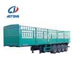 3 Axle 1800mm Side Wall Fence Cargo Semi Trailer for Transporting Livestock