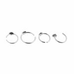 316L stainless steel nose rings C shape piercing jewelry nose rings