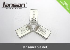 Cat6a RJ45 Shielded Plug , FTP RJ45 Modular Plug / Connector For 23 - 25 Awg Lan Cable