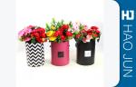 Luxury Round Flower Box Cardboard Flower Boxes Packaging Tubes With Customized