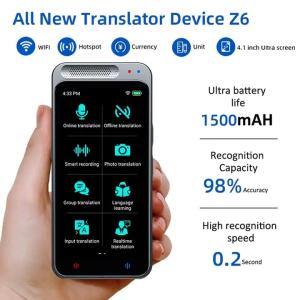 Wholesale 138 Languages Simultaneous Voice Translator 4.1 Inch IPS Multi Touch Screen from china suppliers