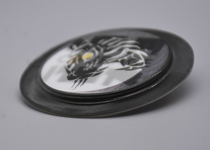 Two Reflective Effects 1.0Mm TPU Embossed Patch For Garments