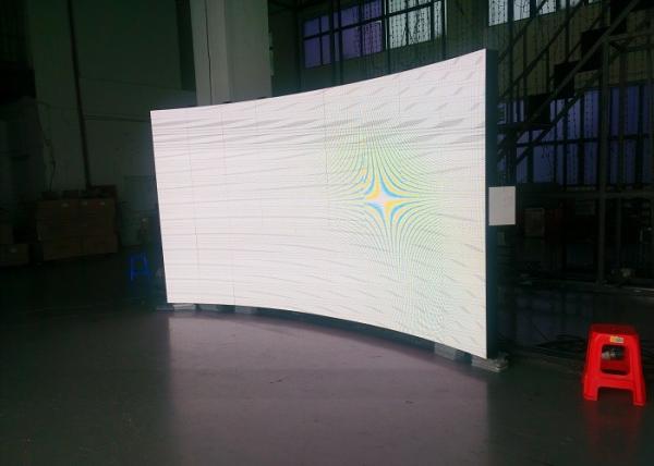 Quality Indoor Digital Signage Curved PH3 LED Display Walls for TV Live Show for sale