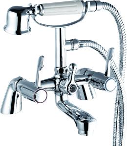 Wholesale Double Handles Brass Bath Shower Mixer Faucet for Bathroom T8060L from china suppliers