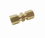 Round Head CNC Compression Pipe Fittings 3/8'' X 3/8''
