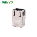 KRJ-015SHPOENL 25.4mm Single Port Rj45 Connector 100Mbps Filtering Integrated