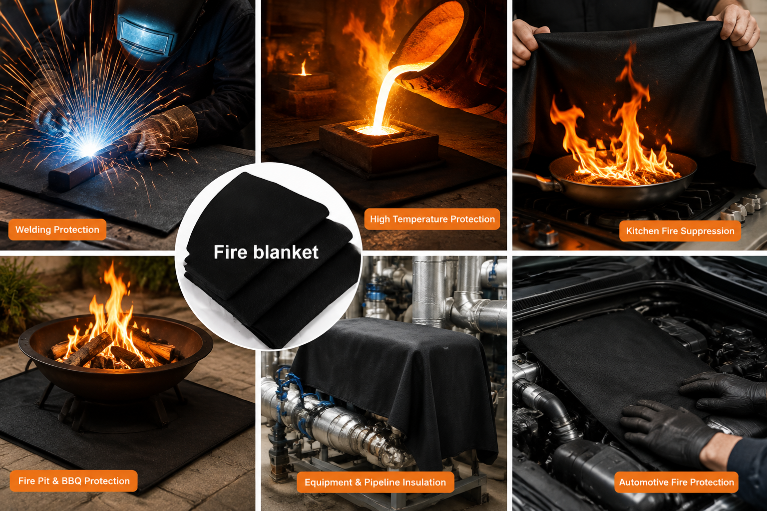 Panox Felt - Flame Retardent - Fireproof - Fire Blanket - Heat Insulation - Pre-oxidized Felt - Long term -196℃ to 360°C