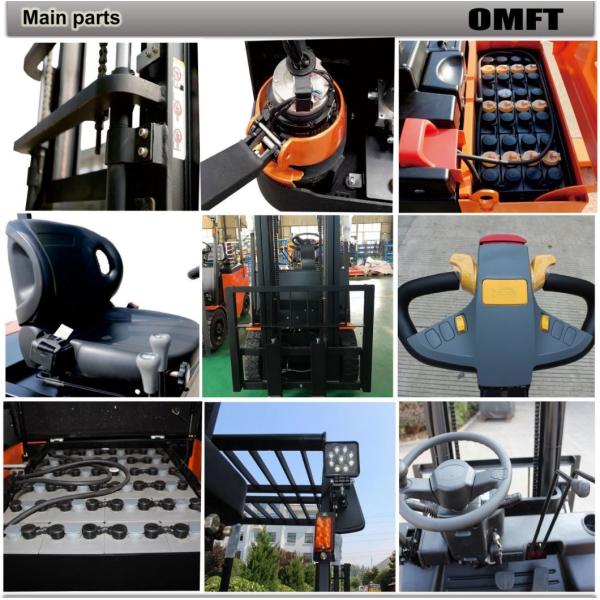 Container Electric Stacker 1.6t Load Unload Material Handling Equipment with EPS