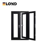 Industrial Aluminum Double Glass Windproof Casement Windows Replacement For