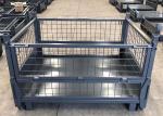 Large Flat Pack Mesh Stillage Cage For Warehouse Storage 1800Kg