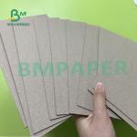Both Sides Grey Back Straw Board Recycled Pulp Material For Shoes Box 0.45mm - 3