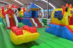 Durable Inflatable Fun City / Bouncy Castle Playground For Kindergarten